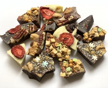 Chocstar breek chocola - zakje met verschillende stukken chocolade per post