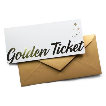 Fysieke Golden Ticket / Cadeaubon bij Chocstar