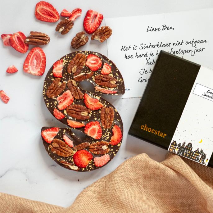 Luxe chocoladeletter personaliseren Sinterklaas - Sinterluxious